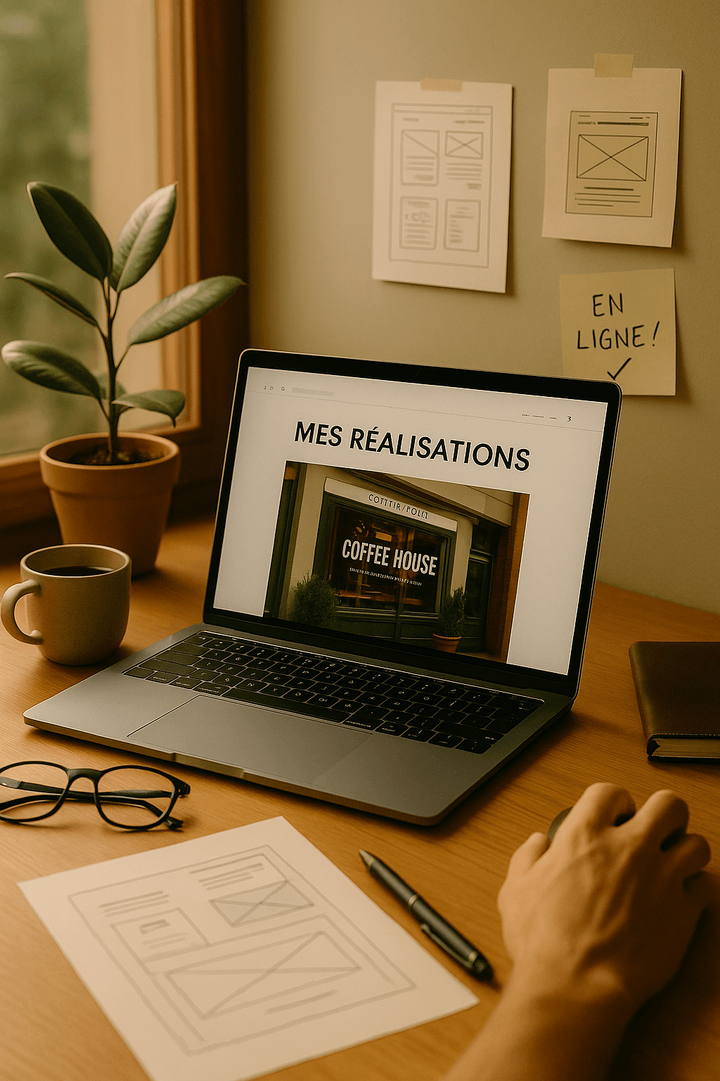 Aperçu de créations de sites internet HubMyWeb